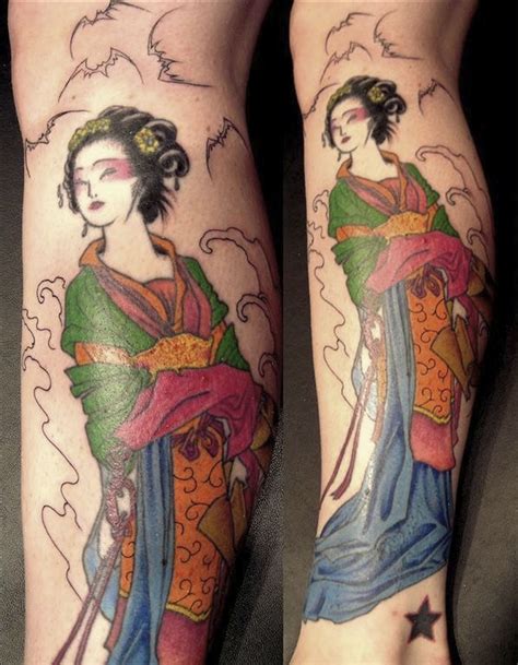 geisha tattoo japanese|japanese geisha tattoo designs.